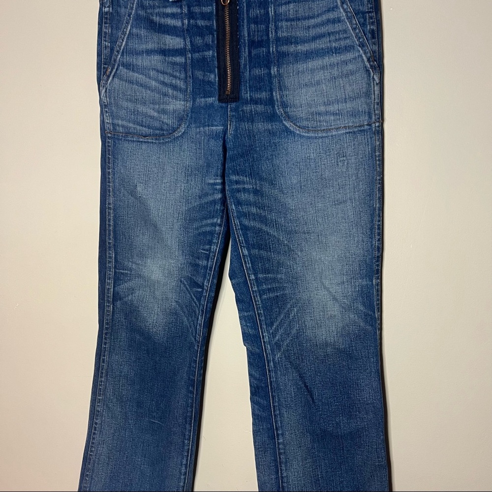 MADEWELL RIVET & THREAD EXTRA HIGH KICK OUT JEANS EXPOSED HEM EDITION SIZE 28 - Picture 7 of 8